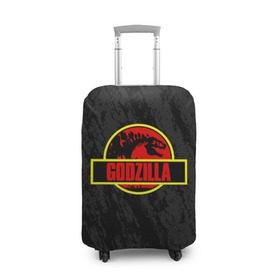 Чехол для чемодана 3D с принтом JURASSIC GODZILLA в Курске, 86% полиэфир, 14% спандекс | двустороннее нанесение принта, прорези для ручек и колес | comic con | godzilla | gojira | logo | годзилла | знаки | иероглифы | лого | монстр | фильм | чудовище