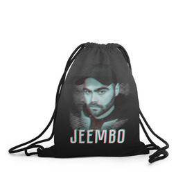 Рюкзак-мешок 3D с принтом Jeembo glitch в Курске, 100% полиэстер | плотность ткани — 200 г/м2, размер — 35 х 45 см; лямки — толстые шнурки, застежка на шнуровке, без карманов и подкладки | jeembo | джангирян | джимбо