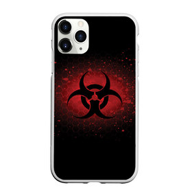 Чехол для iPhone 11 Pro матовый с принтом Biohazard в Курске, Силикон |  | Тематика изображения на принте: biohazard | plague inc | биологическая опасность | знак