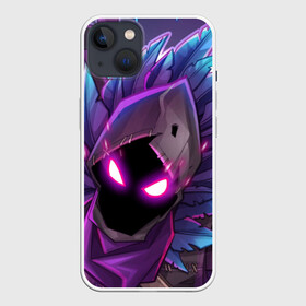 Чехол для iPhone 13 с принтом FORTNITE RAVEN | ФОРТНАЙТ ВОРОН в Курске,  |  | 2019 | cybersport | esport | fortnite | game | logo | игра | киберспорт | логотип | симулятор строительства | строительство | фиолетовый | фирменные цвета | фортнайт