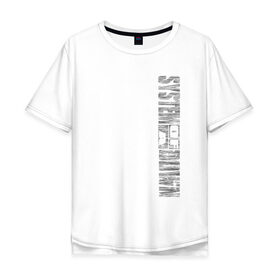 Мужская футболка хлопок Oversize с принтом System of a Down в Курске, 100% хлопок | свободный крой, круглый ворот, “спинка” длиннее передней части | 