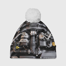 Шапка 3D c помпоном с принтом Engine в Курске, 100% полиэстер | универсальный размер, печать по всей поверхности изделия | brz | car | drift | engine | gt86 | japan | racers | subaru | toyota | автомобиль | гонки | двигатель | машина | мотор | япония
