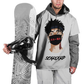 Накидка на куртку 3D с принтом Scarlxrd в Курске, 100% полиэстер |  | band | rap | rapper | scarlord | scarlxrd | scxrlord | в маске | лорд | рэп | рэпер | рэппер | скар | скарлорд | скрим