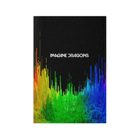 Обложка для паспорта матовая кожа с принтом IMAGINE DRAGONS в Курске, натуральная матовая кожа | размер 19,3 х 13,7 см; прозрачные пластиковые крепления | Тематика изображения на принте: color | imagine dragons | logo | stripes | trend | абстракция | группа | линии | лого | рок | рэп | фирменные цвета