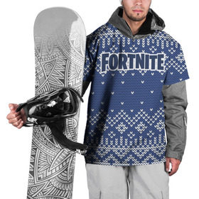 Накидка на куртку 3D с принтом Новогодний Fortnite в Курске, 100% полиэстер |  | Тематика изображения на принте: 