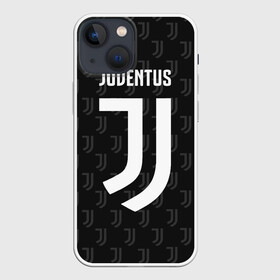 Чехол для iPhone 13 mini с принтом Juventus FC Pattern в Курске,  |  | juventus | pattern | паттерн | форма | футбольная | юва | ювентус
