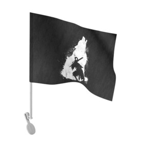 Флаг для автомобиля с принтом DARK SOULS | ДАРК СОУЛС в Курске, 100% полиэстер | Размер: 30*21 см | dark souls | game | gamer | mmo | play | player | rpg | дарк соулс | игра | темные души