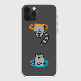 Чехол для iPhone 12 Pro Max с принтом Кот в Портале в Курске, Силикон |  | cat | cats | game | games | portal | tail | valve | в портале | вэльв | игра | игры | кот | коты | кошка | кошки | портал | хвост