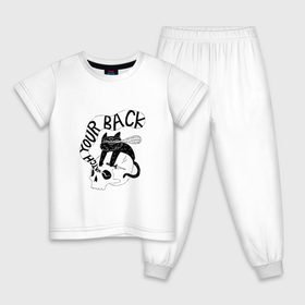 Детская пижама хлопок с принтом DARK SOULS в Курске, 100% хлопок |  брюки и футболка прямого кроя, без карманов, на брюках мягкая резинка на поясе и по низу штанин
 | Тематика изображения на принте: 