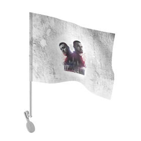 Флаг для автомобиля с принтом HammAli&Navai в Курске, 100% полиэстер | Размер: 30*21 см | 