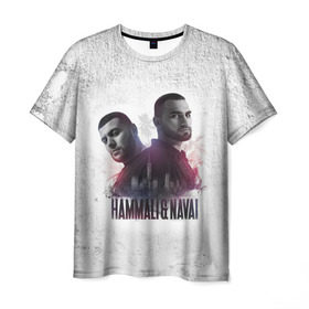 Мужская футболка 3D с принтом HammAli&Navai в Курске, 100% полиэфир | прямой крой, круглый вырез горловины, длина до линии бедер | 