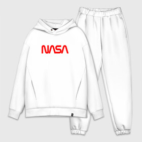 Мужской костюм хлопок OVERSIZE с принтом NASA red в Курске,  |  | nasa | наса