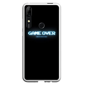 Чехол для Honor P Smart Z с принтом Game Over в Курске, Силикон | Область печати: задняя сторона чехла, без боковых панелей | 