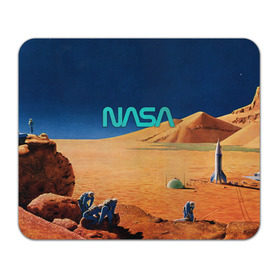 Коврик прямоугольный с принтом NASA on Mars в Курске, натуральный каучук | размер 230 х 185 мм; запечатка лицевой стороны | 