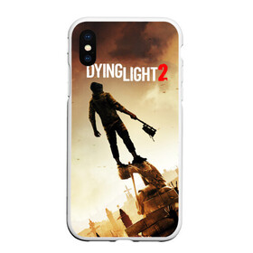 Чехол для iPhone XS Max матовый с принтом Dying Light 2 в Курске, Силикон | Область печати: задняя сторона чехла, без боковых панелей | action | city | dying light | game | postapocalypse | sky | zombie | город | игра | персонаж | постапокалипсис