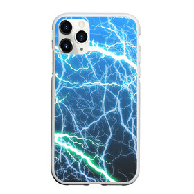 Чехол для iPhone 11 Pro матовый с принтом РАЗРЯДЫ МОЛНИЙ в Курске, Силикон |  | blue | epic | green | lightning | rain | storm | stripes | texture | thunder | гроза | гром | дождь | зеленый | линии | молнии | молния | пафосные | полосы | разряды | синий | текстура | шторм | эпичные | яркие