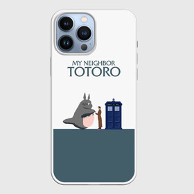 Чехол для iPhone 13 Pro Max с принтом Мой сосед Тоторо в Курске,  |  | 10 доктор | doctor who | my neighbor totoro | tardis | totoro | десятый доктор | доктор кто | тардис | тоторо