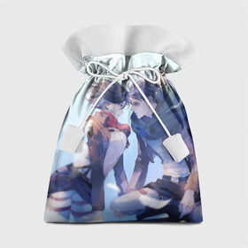 Подарочный 3D мешок с принтом Левай и Микаса в Курске, 100% полиэстер | Размер: 29*39 см | Тематика изображения на принте: anime | attack on titan | леви
