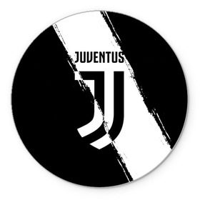 Коврик круглый с принтом FC Juventus в Курске, резина и полиэстер | круглая форма, изображение наносится на всю лицевую часть | Тематика изображения на принте: fc juventus | juventus | криштиану роналду ювентус | фк ювентус | футбол | ювентус