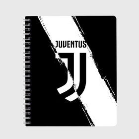 Тетрадь с принтом FC Juventus в Курске, 100% бумага | 48 листов, плотность листов — 60 г/м2, плотность картонной обложки — 250 г/м2. Листы скреплены сбоку удобной пружинной спиралью. Уголки страниц и обложки скругленные. Цвет линий — светло-серый
 | fc juventus | juventus | криштиану роналду ювентус | фк ювентус | футбол | ювентус