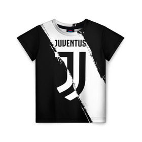Детская футболка 3D с принтом FC Juventus в Курске, 100% гипоаллергенный полиэфир | прямой крой, круглый вырез горловины, длина до линии бедер, чуть спущенное плечо, ткань немного тянется | fc juventus | juventus | криштиану роналду ювентус | фк ювентус | футбол | ювентус