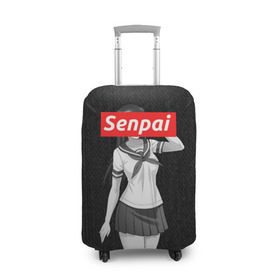 Чехол для чемодана 3D с принтом СЕНПАЙ - SENPAI в Курске, 86% полиэфир, 14% спандекс | двустороннее нанесение принта, прорези для ручек и колес | ahegao | anime | kawai | kowai | otaku | senpai | sugoi | waifu | weeaboo | yandere | аниме | ахегао | вайфу | виабу | каваи | ковай | культура | отаку | сенпай | сугои | тренд | яндере