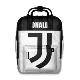 Женский рюкзак 3D с принтом Ronaldo Juventus в Курске, 100% полиэстер | лямки с регулируемой длиной, сверху ручки, чтобы рюкзак нести как сумку. Основное отделение закрывается на молнию, как и внешний карман. Внутри два дополнительных кармана, один из которых закрывается на молнию. По бокам два дополнительных кармашка, куда поместится маленькая бутылочка
 | Тематика изображения на принте: cr7 | cristiano ronaldo | football | juventus | криштиану роналду | роналдо | роналду | ювентус