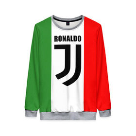 Женский свитшот 3D с принтом Ronaldo Juventus Italy в Курске, 100% полиэстер с мягким внутренним слоем | круглый вырез горловины, мягкая резинка на манжетах и поясе, свободная посадка по фигуре | cr7 | cristiano ronaldo | football | juventus | криштиану роналду | роналдо | роналду | футбол | ювентус