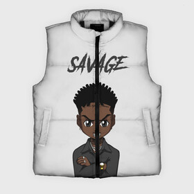 Мужской жилет утепленный 3D с принтом 21 Savage в Курске,  |  | 21 savage | 21 дикарь