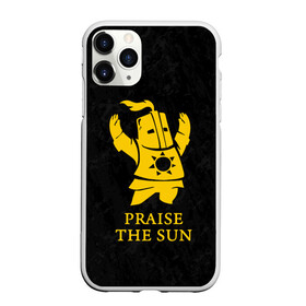 Чехол для iPhone 11 Pro матовый с принтом PRAISE THE SUN в Курске, Силикон |  | Тематика изображения на принте: dark souls | game | gamer | knight | play | player | praise the sun | дарк соулс | доспехи | игры | надпись | рыцарь | темные души