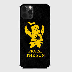 Чехол для iPhone 12 Pro Max с принтом PRAISE THE SUN в Курске, Силикон |  | dark souls | game | gamer | knight | play | player | praise the sun | дарк соулс | доспехи | игры | надпись | рыцарь | темные души