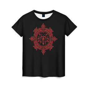 Женская футболка 3D с принтом The Witcher в Курске, 100% полиэфир ( синтетическое хлопкоподобное полотно) | прямой крой, круглый вырез горловины, длина до линии бедер | witcher | ведьмак | волк