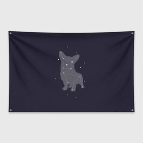 Флаг-баннер с принтом Корги в Курске, 100% полиэстер | размер 67 х 109 см, плотность ткани — 95 г/м2; по краям флага есть четыре люверса для крепления | corgi | dog | dogs | корги | пес | порода | собака | щенки | щенок