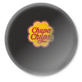 Значок с принтом Chupa-Chups retro в Курске,  металл | круглая форма, металлическая застежка в виде булавки | chupa | chupa chups