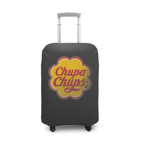 Чехол для чемодана 3D с принтом Chupa-Chups retro в Курске, 86% полиэфир, 14% спандекс | двустороннее нанесение принта, прорези для ручек и колес | chupa | chupa chups