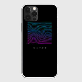 Чехол для iPhone 12 Pro Max с принтом Волны vaporwave в Курске, Силикон |  | retro wave | vapor wave | волны | музыка