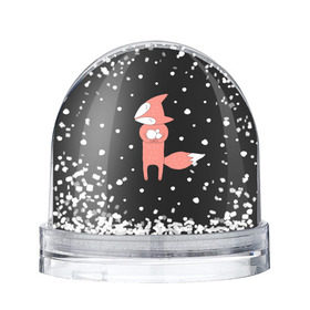 Водяной шар с принтом Лисичка и Снежки в Курске, Пластик | Изображение внутри шара печатается на глянцевой фотобумаге с двух сторон | fox | зима | лис | лиса | лисы | снег | снежок