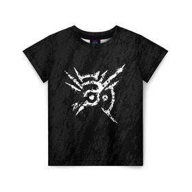 Детская футболка 3D с принтом OUTSIDER`S MARK в Курске, 100% гипоаллергенный полиэфир | прямой крой, круглый вырез горловины, длина до линии бедер, чуть спущенное плечо, ткань немного тянется | dishonored | korvo | outsiders mark | аутсайдер | дисоноред | корво