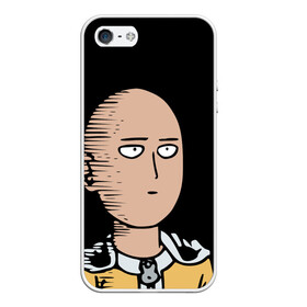 Чехол для iPhone 5/5S матовый с принтом One-Punch Man Ванпачмен в Курске, Силикон | Область печати: задняя сторона чехла, без боковых панелей | onepunch | аниме | анимэ  | вапначмен | генос | пачмен