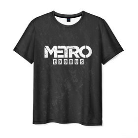 Мужская футболка 3D с принтом METRO EXODUS в Курске, 100% полиэфир | прямой крой, круглый вырез горловины, длина до линии бедер | exodus | horror | metro exodus | survival | игры | исход | метро | метро 2035