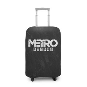Чехол для чемодана 3D с принтом METRO EXODUS в Курске, 86% полиэфир, 14% спандекс | двустороннее нанесение принта, прорези для ручек и колес | exodus | horror | metro exodus | survival | игры | исход | метро | метро 2035