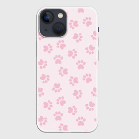 Чехол для iPhone 13 mini с принтом Собачьи Следы в Курске,  |  | лапы | следы | собака | собаки
