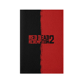 Обложка для паспорта матовая кожа с принтом RED DEAD REDEMPTION 2 в Курске, натуральная матовая кожа | размер 19,3 х 13,7 см; прозрачные пластиковые крепления | rdr | rdr2 | red dead redemption 2 | rockstar | дикий запад | ковбои