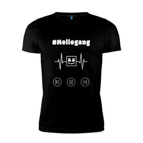 Мужская футболка премиум с принтом Mellogang в Курске, 92% хлопок, 8% лайкра | приталенный силуэт, круглый вырез ворота, длина до линии бедра, короткий рукав | Тематика изображения на принте: 