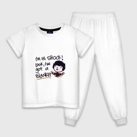 Детская пижама хлопок с принтом Шерлок в Курске, 100% хлопок |  брюки и футболка прямого кроя, без карманов, на брюках мягкая резинка на поясе и по низу штанин
 | sherlock | бенедикт камбербэтч | мартин фримен | шерлок