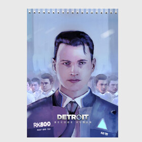 Скетчбук с принтом Detroit become human в Курске, 100% бумага
 | 48 листов, плотность листов — 100 г/м2, плотность картонной обложки — 250 г/м2. Листы скреплены сверху удобной пружинной спиралью | Тематика изображения на принте: connor | cyberlife | detroit become human | deviant | kara | markus | ps4 | rk800 |  detroit: become human | детроит | детроит: стать человеком | игры | кара | коннор | конор | кэра | маркус | пиратs | эксклюзив