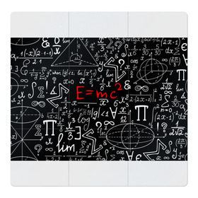 Магнитный плакат 3Х3 с принтом ФОРМУЛЫ ФИЗИКА в Курске, Полимерный материал с магнитным слоем | 9 деталей размером 9*9 см | Тематика изображения на принте: e mc 2 | emc 2 | school | знаменитые формулы | физика | формулы | школа | эйнштейн