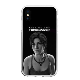 Чехол для iPhone XS Max матовый с принтом Rise if The Tomb Raider в Курске, Силикон | Область печати: задняя сторона чехла, без боковых панелей | Тематика изображения на принте: adventure | lara croft | tomb rider | археолог | гробниц | крофт | лара | приключения | расхитительница