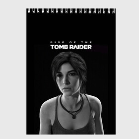 Скетчбук с принтом Rise if The Tomb Raider в Курске, 100% бумага
 | 48 листов, плотность листов — 100 г/м2, плотность картонной обложки — 250 г/м2. Листы скреплены сверху удобной пружинной спиралью | Тематика изображения на принте: adventure | lara croft | tomb rider | археолог | гробниц | крофт | лара | приключения | расхитительница
