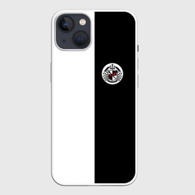 Чехол для iPhone 13 с принтом MONOKUMA SCHOOL | МОНОКУМА ШКОЛА в Курске,  |  | anime | bear | black  white | minomi | monokuma | pink | rabbit | school | аниме | главарь | миноми | монокума | черно белый | школа